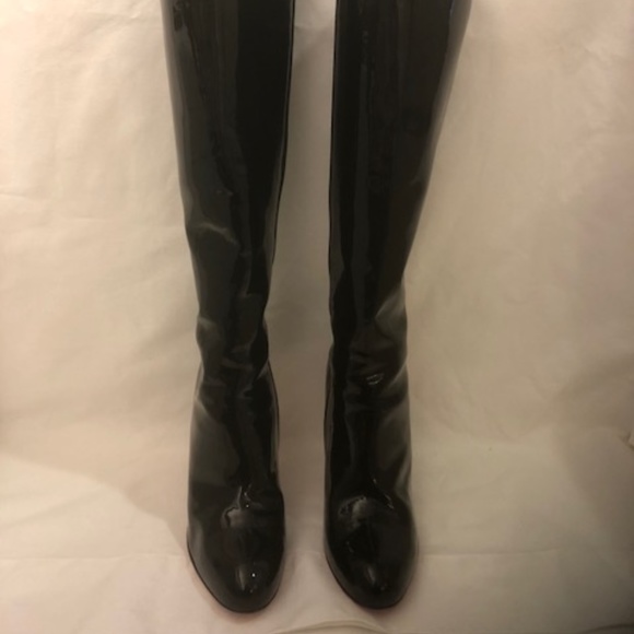 Platform Knee High Patent Boots (EUR 38.5) - Picture 3 of 4
